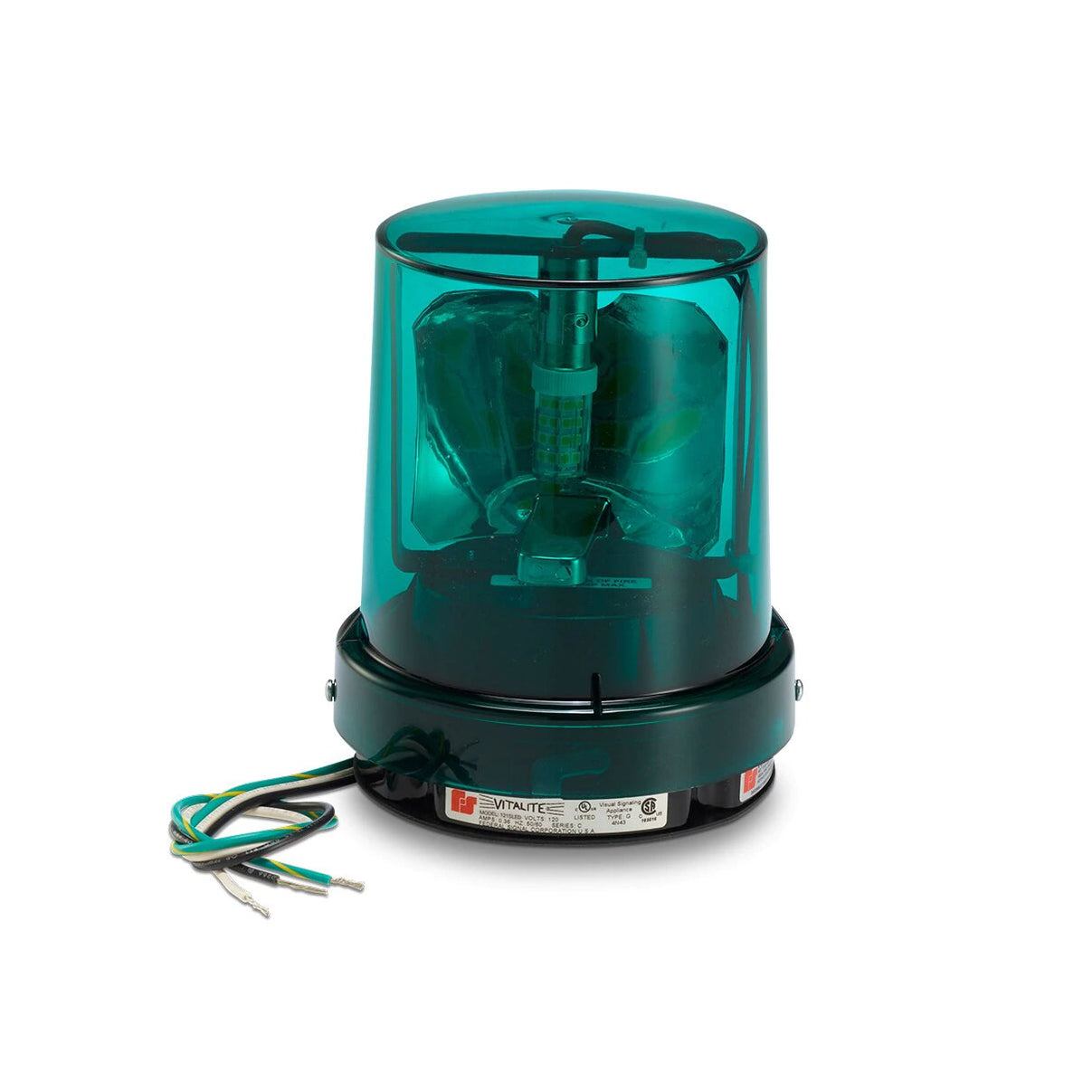 Federal Signal 121SLED-120G Vitalite Rotating LED Warning Light Green ...