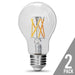 Feit Electric A19 Filament LED 60W Equivalent Dimmable Clear Medium Base 800Lm 5000K Bulb 2-Pack (BPA1960CL950CAFIL2RP)