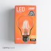Feit Electric Filament Colored LED 3.6W Medium Base A19 Transparent Orange Bulb (A19/TO/LED)