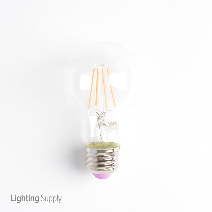 Feit Electric Filament Colored LED 3.6W Medium Base A19 Transparent Pink Bulb (A19/TPK/LED)