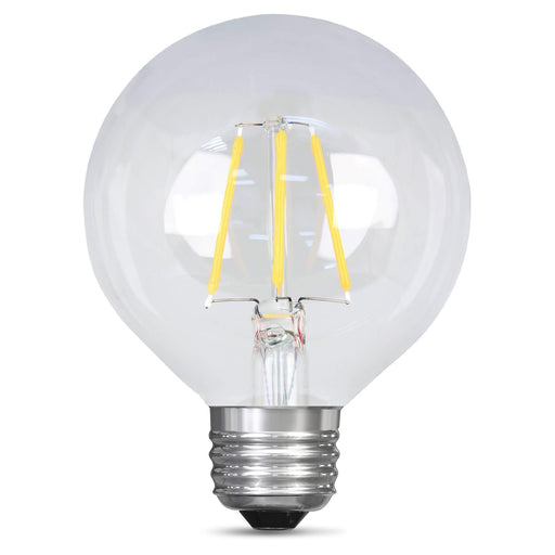 Feit Electric Filament LED 25W Equivalent Dimmable Medium Base Clear Globe G25 200Lm 2700K Bulb (BPG2525/827/LED)