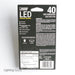 Feit Electric Filament LED 40W Equivalent Dimmable Bent Tip Medium Base Clear Decorative Bulb 300Lm 2700K Bulb 2-Pack (BPEFC40/827/LED/2)