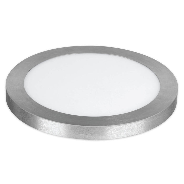 Feit Electric LED 13 Inch Ultra Slim Round Flat Panel - Edge-Lit Design - Flush Mount - Nickel Trim Fixture CCT 3000K/4000K/5000K (FP13/4WY/NK)