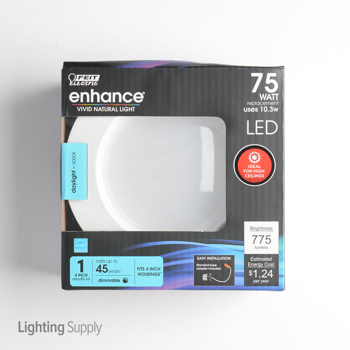 Feit Electric LED 4 Inch 75W Equivalent Retrofit Kit 775Lm 5000K CEC Compliant (LEDR4HO/950/CA)