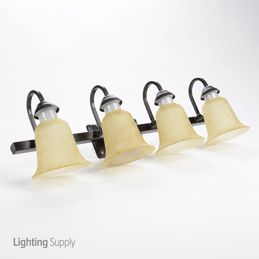 Feit Electric LED 4-Light LED Oil Rubbed Bronze With Antique Scavo Glass Bulb 3000K (73806)