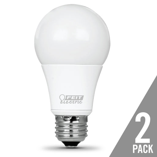 Feit Electric LED A19 40W Equivalent 450Lm 5000K 2-Pack CEC Compliant Bulb (OM40DM/950CA/2)