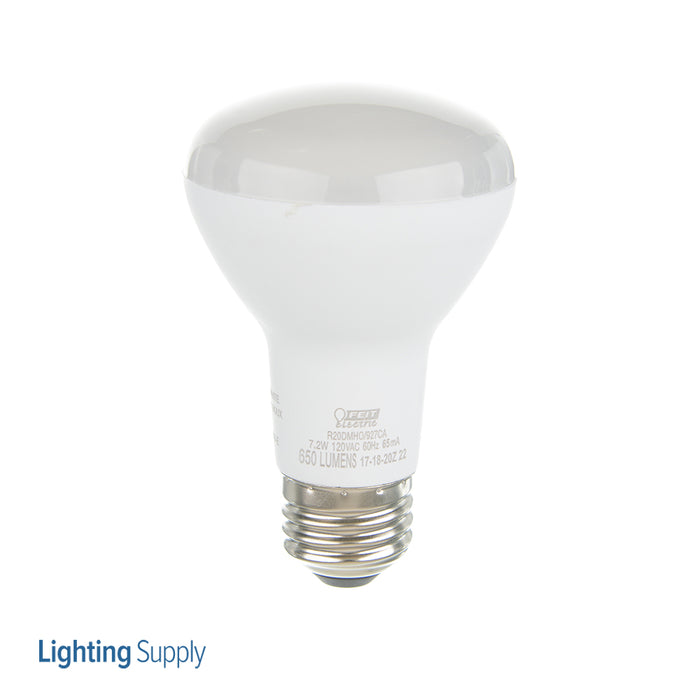Feit Electric LED R20 65W Equivalent 650Lm Dimmable 2700K CEC Compliant Bulb (R20DMHO/927CA)