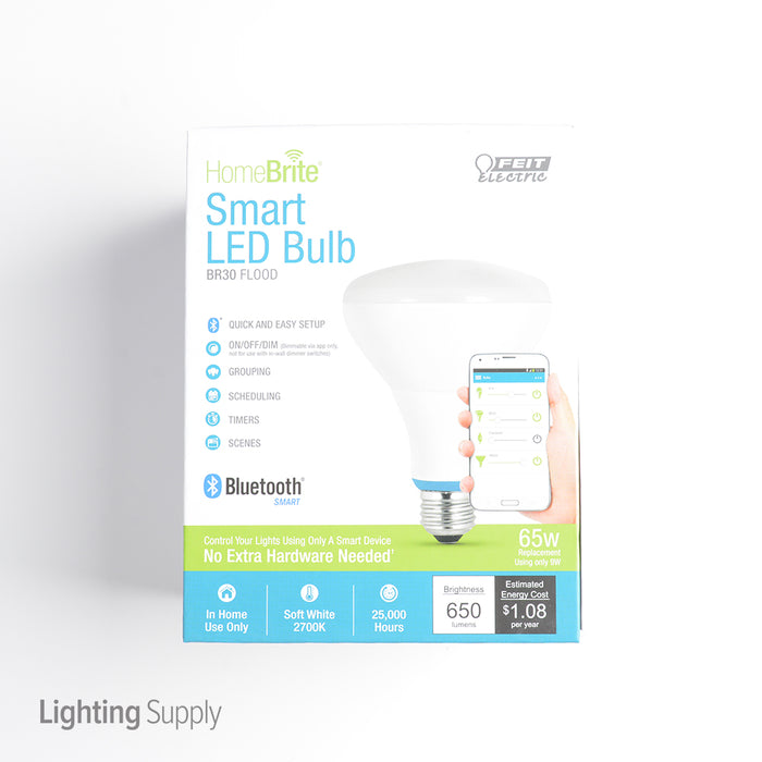 Feit Electric LED Smart Bulb BR30 Dimmable 65W Equivalent 2700K Bulb (BR30/650/LED/HBR)