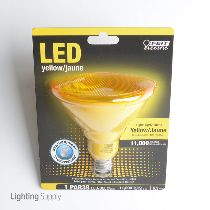 Feit Electric LED Yellow Color PAR38 Reflector Bulb (PAR38/Y/10KLED)
