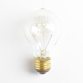 Ferrowatt 40W Medium Base A19 Carbon Replica Filament Edison Bulb (1920/QUADLOOP/CARBON/40W)
