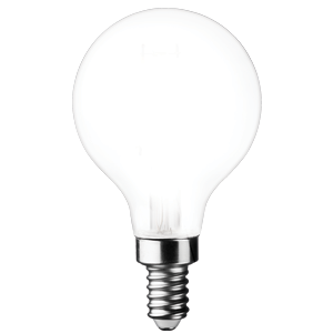 TCP LED Filaments High CRI Decorator Lamp G16 3W 250Lm 3000K E12 Base Dimmable Frost 95 CRI (FG16D2530E12SFR95)