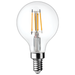 TCP LED Filaments High CRI Decorator Lamp G16 3W 250Lm 2700K E12 Base Dimmable Clear 95 CRI (FG16D2527E12SCL95)