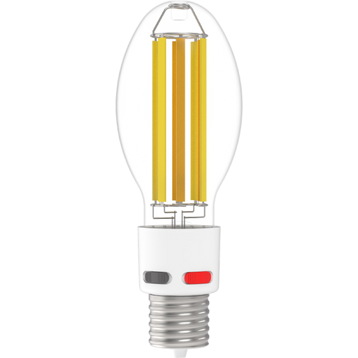 RAB LED Glass Filament HID ED28 Lamp Wattage/CCT Selectable 25W/20.5W/17W 3000K/4000K/5000K EX39 Base 80 CRI Dimmable (FHID-25S-EX39-8CCT)