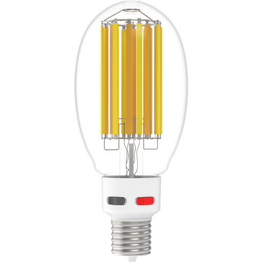 RAB LED Glass Filament HID ED37 Lamp Wattage/CCT Selectable 45W/38W/30W 3000K/4000K/5000K EX39 Base 80 CRI Dimmable (FHID-45S-EX39-8CCT)