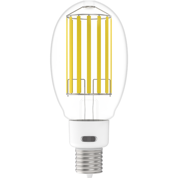 RAB LED Glass Filament HID ED37 Lamp Wattage Selectable 65W/55W/45W 5000K EX39 Base 80 CRI Dimmable (FHID-65S-EX39-850)