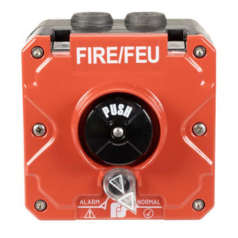 Federal Signal Call Point North America Fire Push Button 1/2 NPT Red Single Screw Terminal No Lift Flap Fire/FEU ATEX/IECEx CE/UKCA UL/ULC UL/CUL (CP-PB-N-R-1-NFN-00-3)
