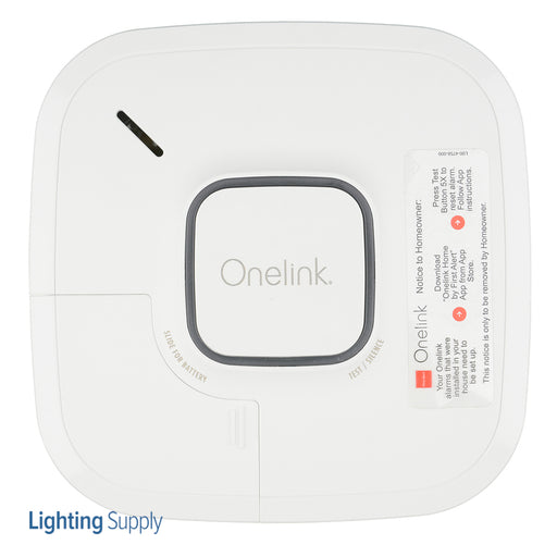 First Alert BRK Onelink Smart Smoke/Carbon Monoxide Alarm DC Replaceable Lithium Battery Power Wi-Fi Bluetooth-IOS And Android (1042138)