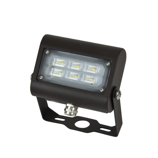 RDA Lighting FL1-LED16-B-4K-BRZ-DIM-YK Floodlight 16W 120-277V 4000K Bronze Finish 0-10V Dimming And Yoke Mount (052145)