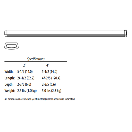 Lithonia Indoor Decorative And Residential Indoor Decorative And Residential Decorative LED Linear 4000K (FMLWL 48 840)