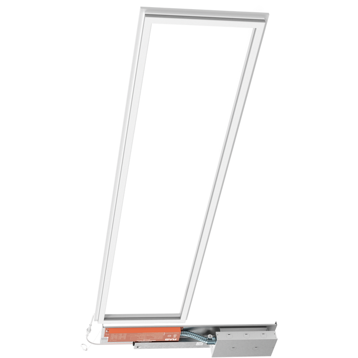 RAB LED Frame Light 1X4 Wattage/CCT Selectable 40W/35W/30W/25W/20W 3000K/3500K/4000K/5000K/6500K Battery Backup White (FR1X4/E)