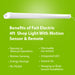 Feit Electric 4 Foot LED Utility Light 55W With Motion Sensor And Remote (SHOP/4/840/MM)