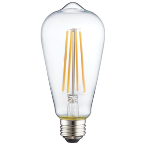 TCP LED Filaments High CRI Decorator Lamp ST19 5W 450Lm 2700K E26 Base Dimmable Clear 95 CRI (FST19D4027E26SCL95)