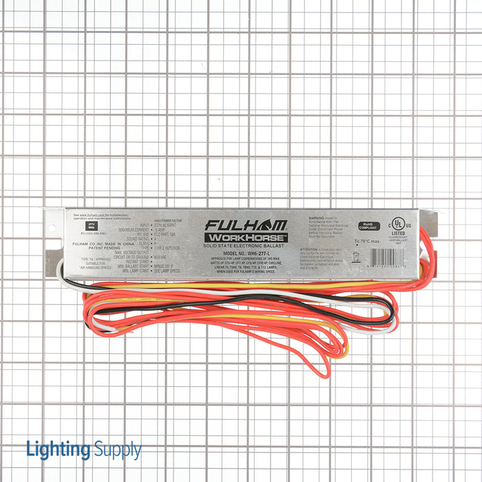 Fulham Instant Start Electronic Fluorescent Workhorse Ballast For (3-4) 140W Maximum Lamps Run At 277V (WH6-277-L)