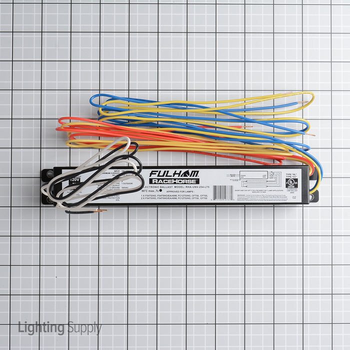 Fulham Programmed Preheat Start Fluorescent 120-277V Electronic Ballast For (1-2) F54T5 Bulbs (RHA-UNV-254-LT5)