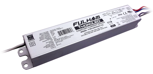 Fulham ThoroLED Single Channel 0-10V Dimming LED Driver Universal Voltage Input 24VDC Constant Voltage Output 75W Maximum IP64 (T1M1UNV024V-75L)