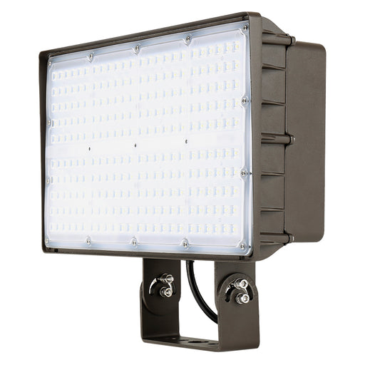 Trace-Lite Extra Large LED Flood 135W Wide Distribution 4000K 347-480 Volt Trunnion Mount Bronze Finish (FXA-135-W-HVS-4K-BR-TR)