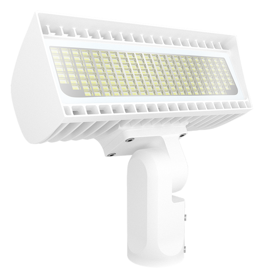 RAB Flexflood-XS Field Adjustable Floodlight 80W/60W/40W Slipfitter Mount 4000K/5000K 120-277V 7-Pin Receptacle White (FXLEDXSSFW/7PR)