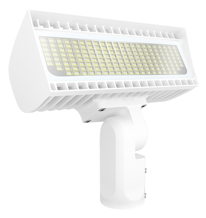 RAB Flexflood-XS Field Adjustable Floodlight 80W/60W/40W Slipfitter Mount 4000K/5000K 120-277V White (FXLEDXSSFW)