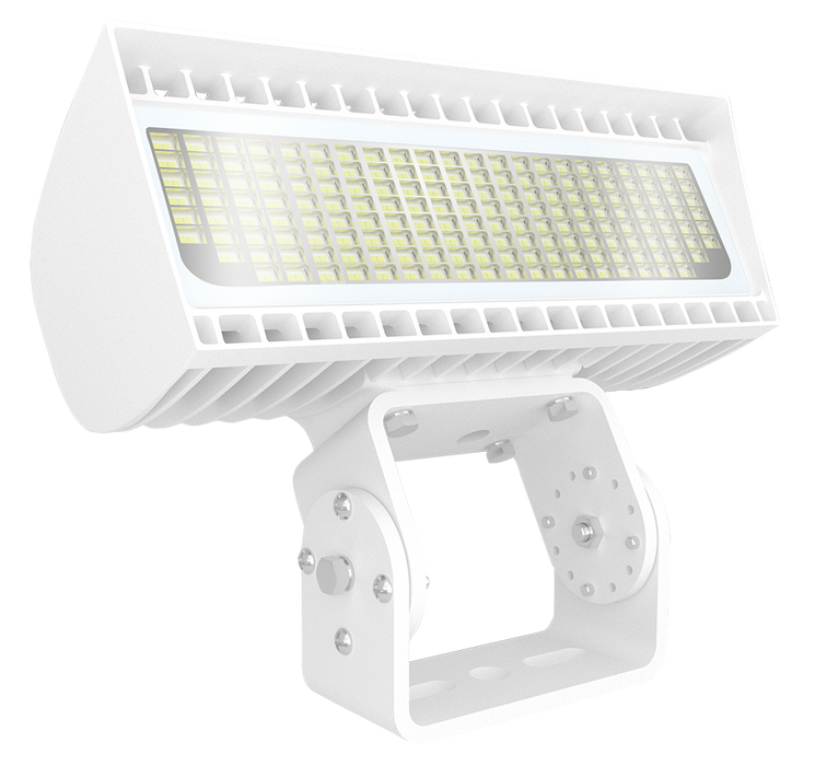 RAB Flexflood-XS Field Adjustable Floodlight 80W/60W/40W Trunnion Mount 4000K/5000K 120-277V White (FXLEDXSTW)