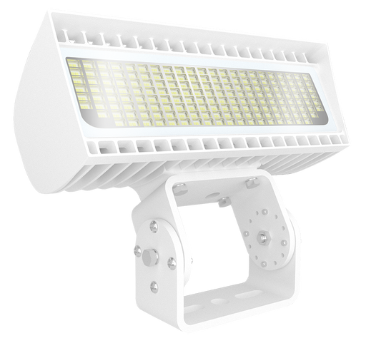 RAB Flexflood Small Field Adjustable 69W-97W-132W-168W Trunnion 4000K-5000K 480V 7-Pin Receptacle White (FXLEDSTW/480/7PR)