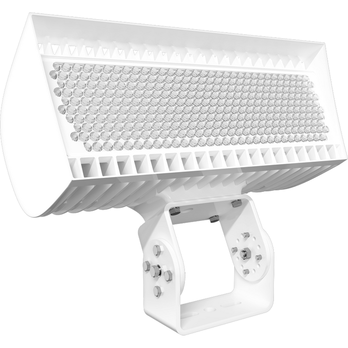 RAB FXLED LED Large Floodlight Field-Adjustable Wattage/CCT 534W/445W 4000K/5000K 5Hx5V 480V Trunnion Mount White (FXLEDLB55TW/480)