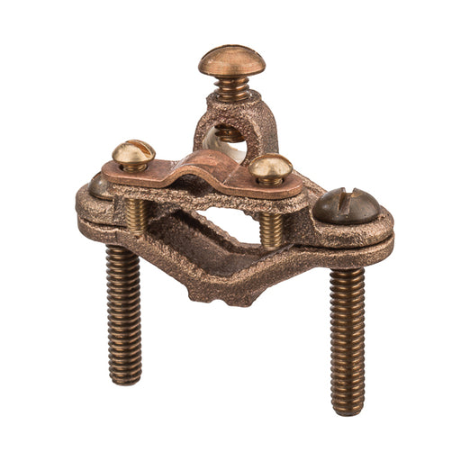NSI Direct Burial Ground Clamp With Adapters 1/2 Inch-1 Inch Water Pipe Size 4 STR Ground Wire Maximum (G-20DB)