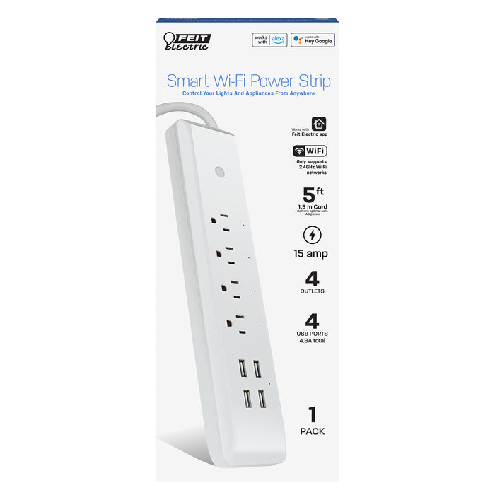 Feit Electric Smart Wi-Fi 4-Outlet Power Strip (POWERSTRIP/WIFI)