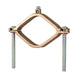 NSI Heavy-Duty Bronze Ground Clamp 1-1/4 Inch-2 Inch Water Pipe Size 4/0 STR Ground Wire Maximum (G-4)