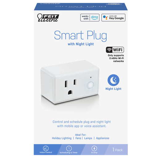 Feit Electric Smart Wi-Fi Plug With Night Light (PLUG/NL/WIFI)