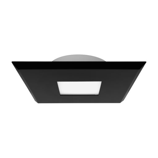 NICOR DLFv5 SureFit 5 Inch LED Flush Mount Downlight Wattage/CCT Selectable 8W/10W/12W 2700K/3000K/3500K/4000K/5000K 120V 90 CRI Square Black Magnetic Trim (DLF5S120S9SQBK)