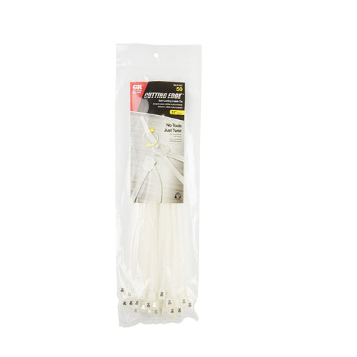 Gardner Bender 11 Inch Self Cutting Cable Tie Natural 50 Pound Bag Of 50 (46-311SC)