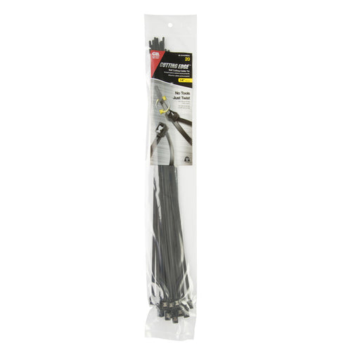 Gardner Bender 14 Inch Self Cutting Cable Tie Black 50 Pound Bag Of 20 (45-314UVBSC)