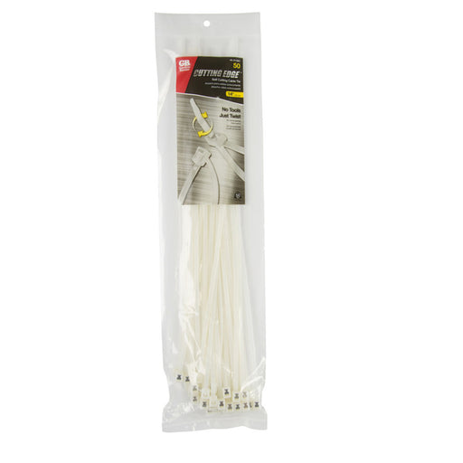 Gardner Bender 14 Inch Self Cutting Cable Tie Natural 50 Pound Bag Of 50 (46-314SC)