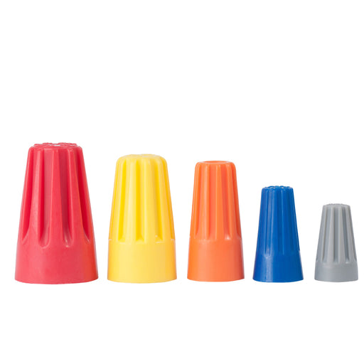 Gardner Bender Assorted Wiregard 3 Gray 4 Blue 6 Orange 6 Yellow 6 Red Bag Of 25 (25-AWC)