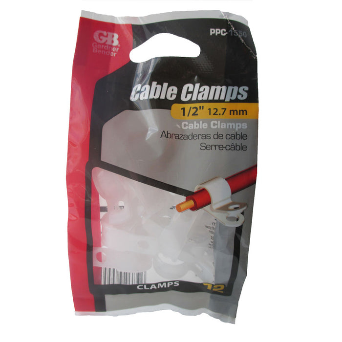 Gardner Bender Cable Clamp 1/2 Inch Bag Of 12 (PPC-1550)