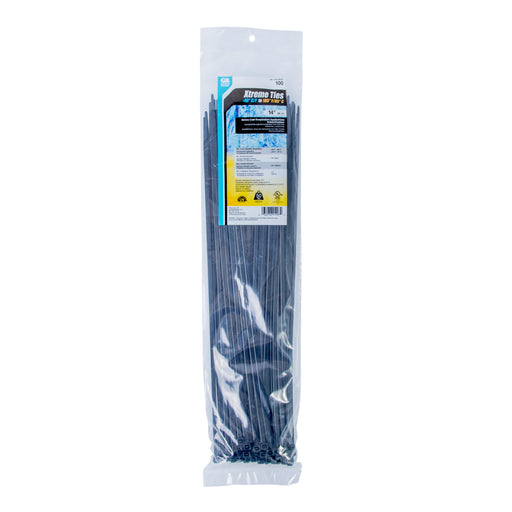 Gardner Bender Cable Tie 14 Inch Xtreme Black 50 Pound Bag Of 100 (46-314UVBFZ)