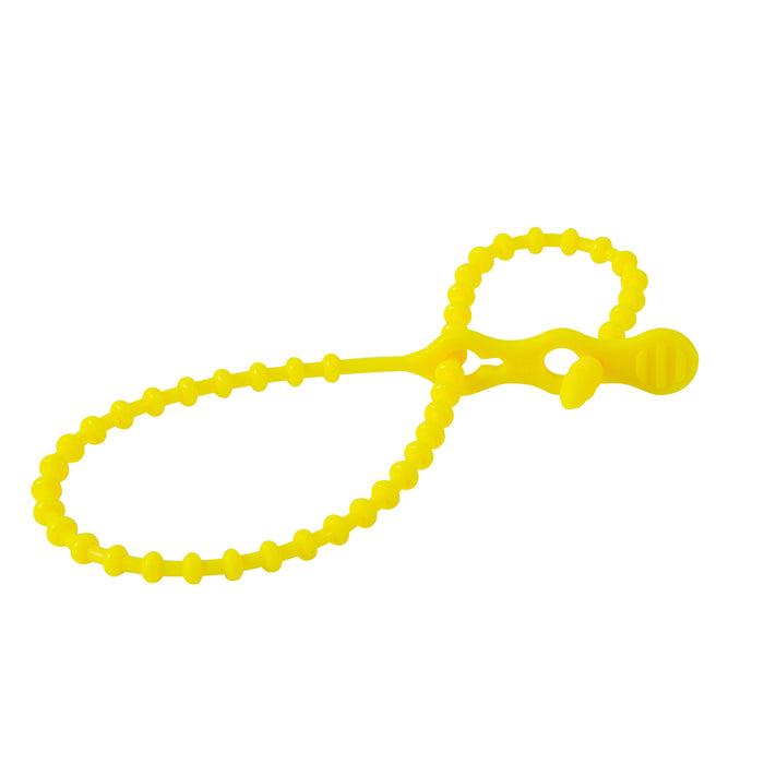 Gardner Bender Cable Tie Beaded 12 Inch Yellow 70 Pound Bag Of 15 (45-12BEADYW)