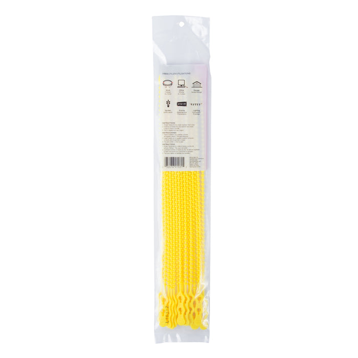 Gardner Bender Cable Tie Beaded 12 Inch Yellow 70 Pound Bag Of 15 (45-12BEADYW)