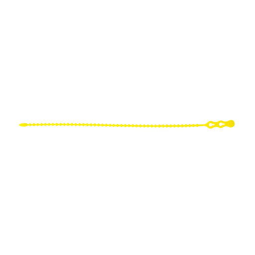 Gardner Bender Cable Tie Beaded 12 Inch Yellow 70 Pound Bag Of 15 (45-12BEADYW)