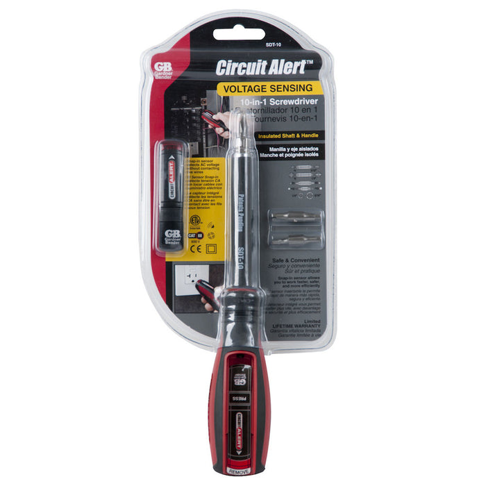 Gardner Bender Circuit Alert Volt Sensing Screwdriver 10-IN-1 (SDT-10)